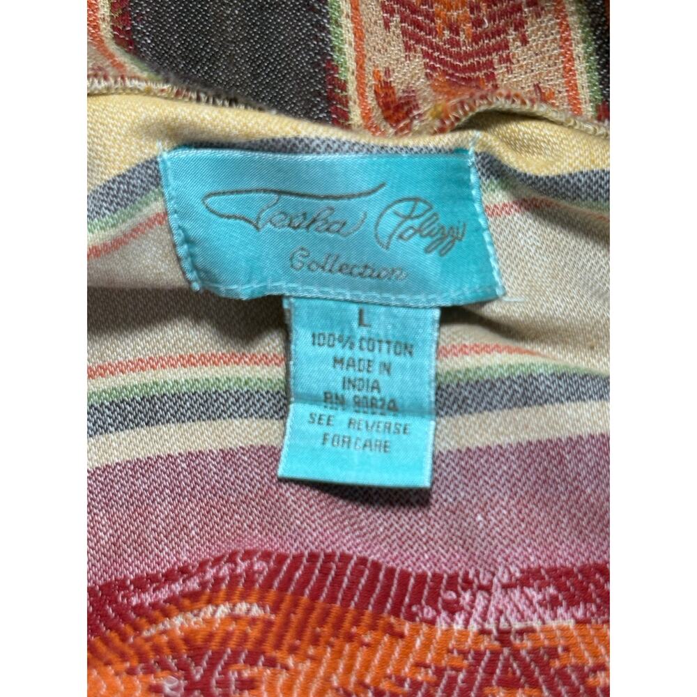 Tasha Polizzi Collection Chico Cardigan Jacket Women's Large Cotton Southwestern - Picture 8 of 9
